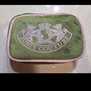 Juicy Couture Green and Pink Cosmetic Bag